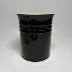 Le Creuset Black ONYX Stoneware Utensil Crock Holder 1L Second Choix Line